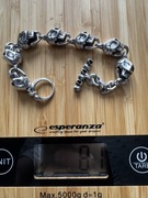 Srebrna bransoleta Czachy ok 81gram