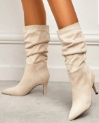 Botki zamszowe SHEIN na obcasie rozmiar 38