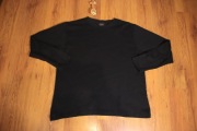 Koszulka Kappa r. L czarna męska bawełniana dł rękaw 