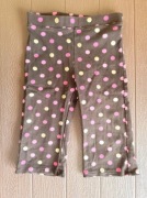 15. Brązowe spodnie w kropki rozmiar 12 miesięcy
