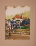 Kazimierz Dolny nad Wisłą AKWARELA 24x30 cm