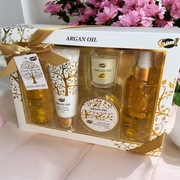 Nowy zestaw kosmetyków do kąpieli GLOSS Luxury Argan Oil prezent świeczka