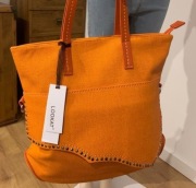 Torebka w kolorze pomarańczu A4 nowa z metką