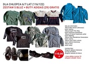 DLA CHŁOPCA 6/7 LAT (116/122) ZESTAW 5 BLUZ + BUTY