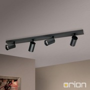 Nowa listwa sufitowa (szyna oświetleniowa) ORION 4xGU10 czarna 80 cm