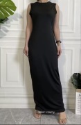 Długa sukienka czarna idealna pod abaya