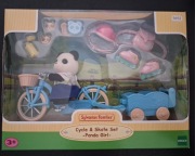 sylvanian families skate set panda girl