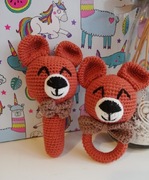 Zestaw grzechotek dla dziecka miśki 