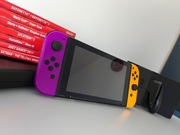 Nintendo Switch + 7 gier + Joy-Cony + Dock + Etui | Bardzo dobry stan 
