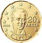 20 Euro - cent GRECJA 2002 z rolki