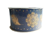 WSTĄŻKA TAŚMA dekoracyjna Boże Narodzenie ryps 4 cm.