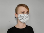Maseczka na twarz wielorazowa z miejscem na filtr