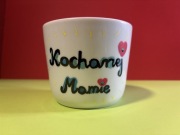 Kubek na dzień mamy 360ml handmade ręcznie malowany, z łyżeczką 