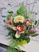 Stroik wielkanocny wiosenny nagrobny wiązanka 