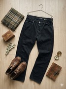 Spodnie Armani Jeans czarne comfort fit made in Italy