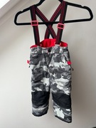 Spodnie narciarskie zimowe na szelkach 92-98cm ciepłe na sanki śnieg hm