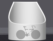 Uchwyt na puszki 77mm do systemu Integrii ze wzorem rower lub kot