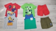 Paka 98/104 t-shirty Strażak Sam spodenki H&M Lupilu
