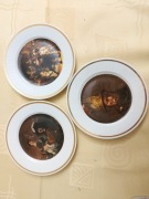 Talerzyki porcelanowe na ścianę weiden seltmann bavaria 3 sztuki