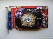 Karta Graficzna GeForce MSI 8600 GT - 256 MB VRAM - PCIex - 2x DVI S-Video