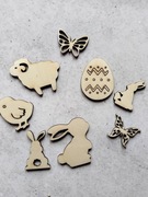 Scrapki wielkanocne ozdoby mix 10 szt 