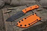 Nóż "Kadaffy Orange" Ręcznie Robiony Bushcraft Custom Knifemaking