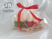 Mini swieczki sojowe bubble na sankach