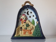 Ceramiczna lampa stołowa Mark Slöjd Sweden (Julbordslampa), "Święta"