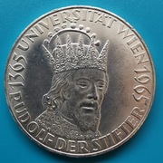 50 szylingów 1965 Austria  600-lecie Un.Wiedeńskiego Srebro 0,900 waga 20 g