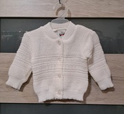 Sweter sweterek 56cm biały uni Chrzest