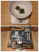 Złom komputerowy elektroniki RAM płyty główne dyski, telefony, procesory