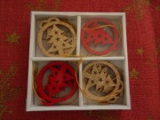 Zawieszka ozdoba świąteczna Boże Narodzenie kpl. 12 sztuk