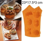 Forma silikonowa Halloween duszek, dynia, nietoperz do ciastek, czekolady 