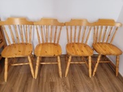 4 krzesła drewniane sosnowe 