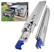 Prowadnice szuflad 120 kg pełny wysuw blokada heavy duty