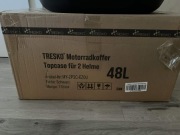 Duży Kufer Motocyklowy TRESKO 48L – Na 2 Kaski, Nowy! (Topcase)