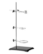 Stojak laboratoryjny QWORK 50 cm statyw z zaciskami 13x21 cm