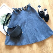 Hobbs szara spódnica premium wełna domieszka L 40 