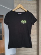 Promo stars Ladies t-shirt bluzka krótki rękaw bawełniana czarny damski
