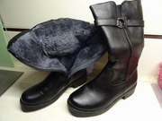 Czarne kozaki ocieplane rozmiar 38