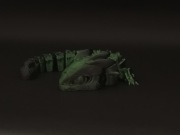 Green Mechanical dragon