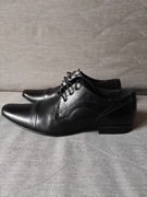 Półbuty wizytowe męskie Ryłko r.44 skórzane czarne