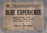 Plakat Blue Expirience - Polskie Stowarzyszenie Jazzowe