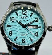 RSW La Neuveville Automatic – ICE BLUE DIAL – DIAMONDS – FULL SET NOS