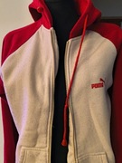 Kremowo czerwona bluza z kapturem Puma