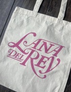 Torba tote bag lana del rey pink beige