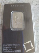 Sztabka platyny 10 gr