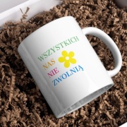 ZABAWNY KUBEK DLA PRACOWNIKA 330ML CERAMICZNY NA PREZENT PODARUNEK ŚWIĘTA