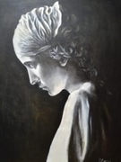 Akryl na płótnie.Format 40x50cm.Boki zamalowane można wieszać bez oprawy 