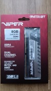 Pamięć Patriot Viper Elite, DDR4, 8 GB, 2666MHz, CL16 (PVE48G266C6KGY)